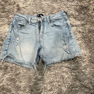 GAP Light Blue Distressed Jean Shorts